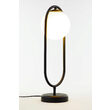 Veioza moderna aurie geometrica abajur sticla opal 1xE14/40W Igon 2044 Jupiter